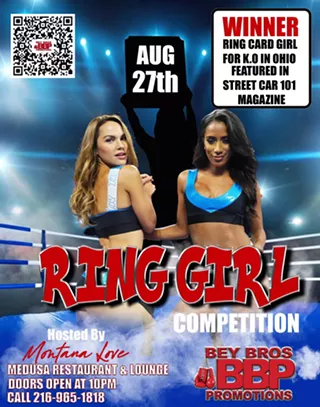 KO in OHIO RING CARD GIRL COMPETITION at MEDUSA hosted by MONTANA LOVE