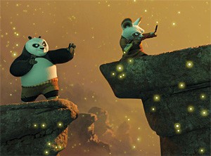 Kung Fu Panda strikes a pose.
