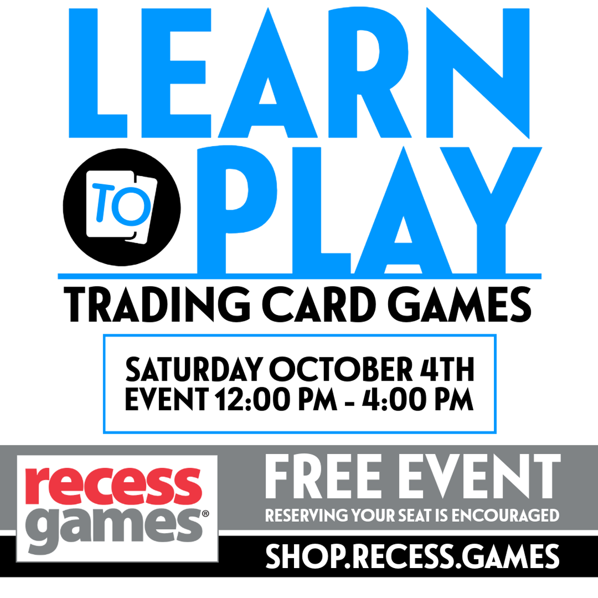 Learn to Play Trading Card Games at Recess Games