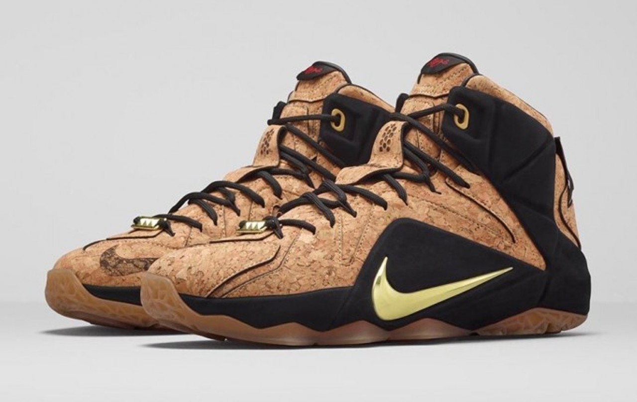  Bad | LeBron XII: &#147;King&#146;s Cork&#148;
While we prefer the low to the high here, there were some really clean 12 highs. The &#147;King&#146;s Cork&#148; wasn&#146;t one of them. Nike should be applauded for pushing the envelope when it comes to sneakers, and fashion in general, but a cork sneaker just isn&#146;t a great look.
Photo via Kicks On Fire/Facebook