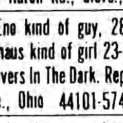 Love and Connection in the Back Pages: Old Scene Personal Ads We Love
