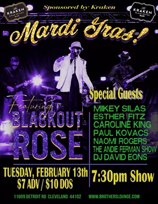 Image: MARDI GRAS! featuring Blackout Rose at Brothers Lounge!
