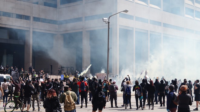 Massive Cleveland George Floyd Protest Turned Chaotic as Police Fired Tear Gas, Flash Grenades into Crowds