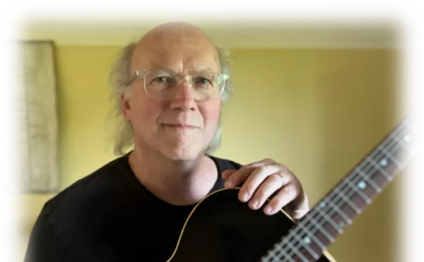 Image: Music in the Garden at Centering Space: Guitarist John Lucic