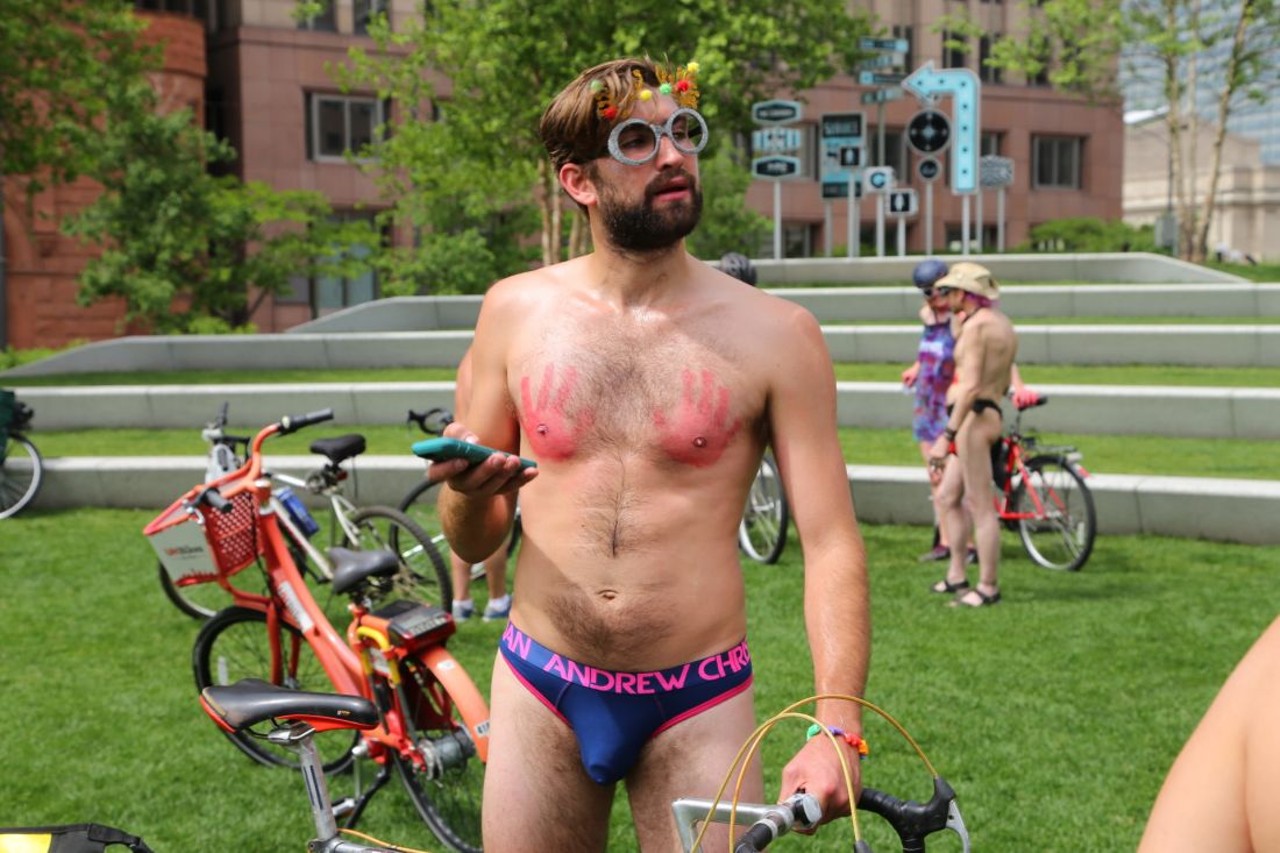 Nearly Nude Photos from Cleveland's First World Naked Bike Ride