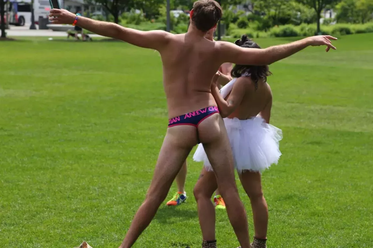 Nearly Nude Photos from Cleveland's First World Naked Bike Ride