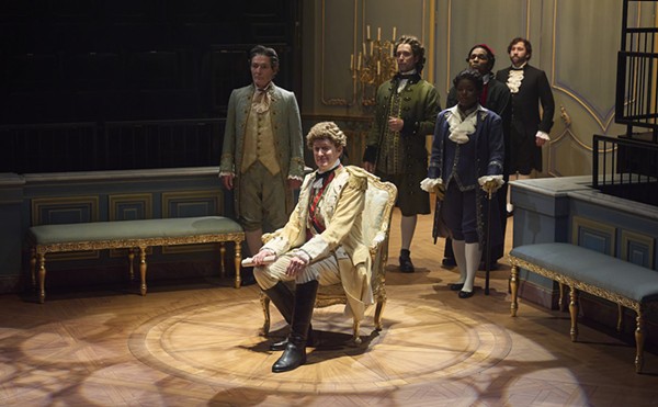The cast of AMADEUS at Cleveland Play House.