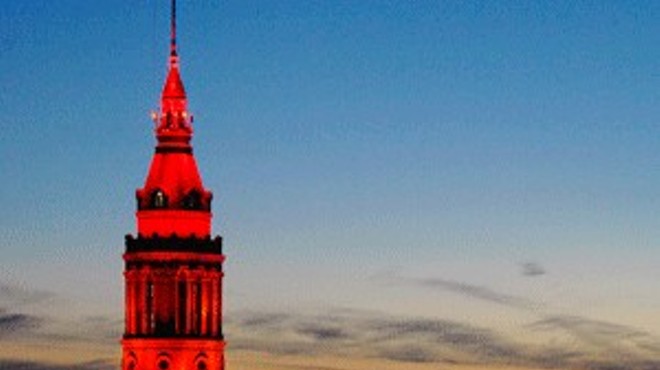 Terminal Tower Will Be Lit Up in NFL Teams' Colors When They're on the Clock During Draft