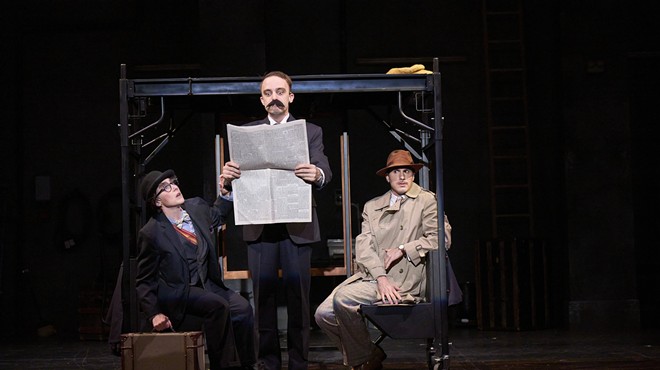 'Alfred Hitchcock's The 39 Steps' at Great Lakes Theater is a Manic Parody, Mostly Delightful Romp