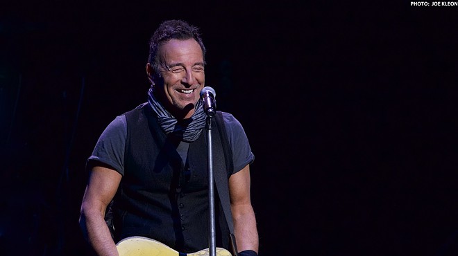 Springsteen performing in Cleveland in 2016