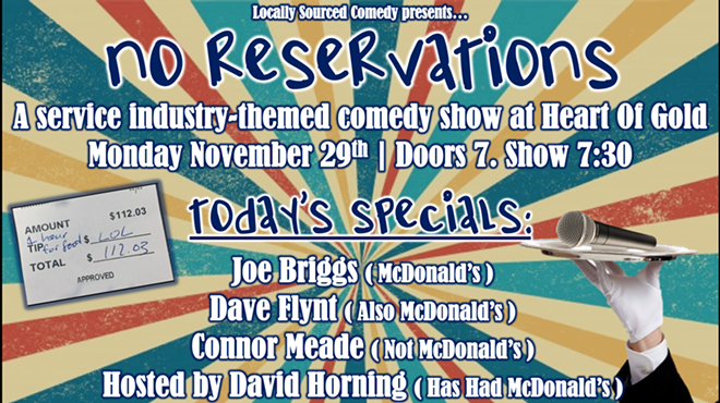 Image: No Reservations: A Service Industry-Themed Comedy Night