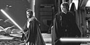 Obi-Wan (left) and Anakin deliver the best combat - from either trilogy.