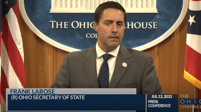 Secretary of State Frank LaRose announces the referral of 117 cases of alleged voting and voter registration fraud stemming from the 2020 elections.