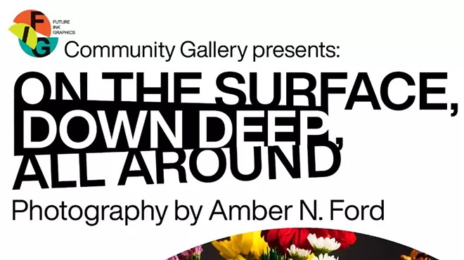 Image: Opening Reception: ON THE SURFACE, DOWN DEEP, ALL AROUND / Photography by Amber N. Ford