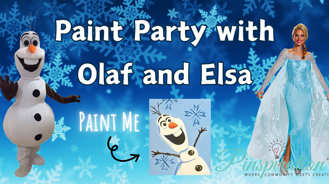 Image: Paint Party with Olaf and Elsa