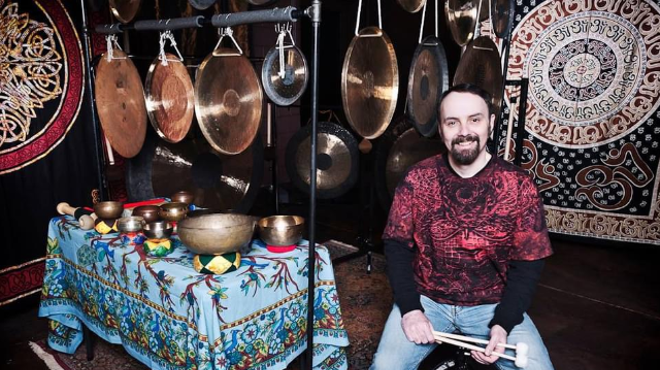 Image: Paul Stranahan (solo gongs)