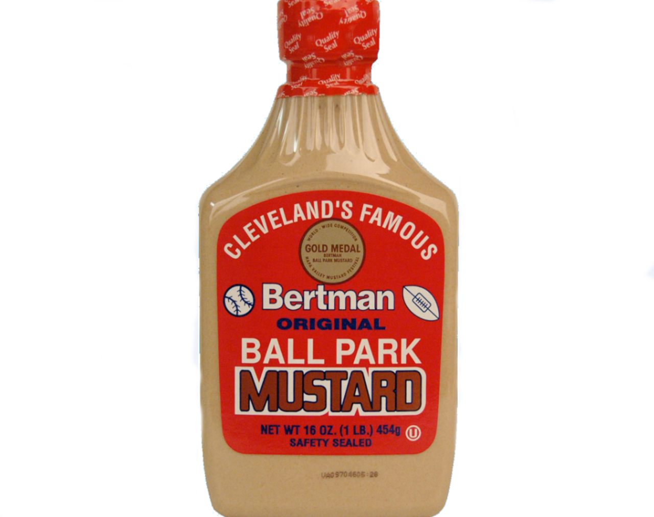 Bertman's Original Ballpark Mustard
What: The brown sauce we grew up with while watching the Tribe at Municipal Stadium, the Jake, and Progressive Field
Why: The sports-associated condiment has deep roots in Cleveland, with Bertman's battling its rival, Authentic Stadium Mustard, for fans' loyalty
Where: Find it smothered on Fat Head's Brewery's Brewben pastrami sandwich or layered on a Happy Dog hot dog topped with Spaghetti-O's as a hat tip to native son Chef Boyardee