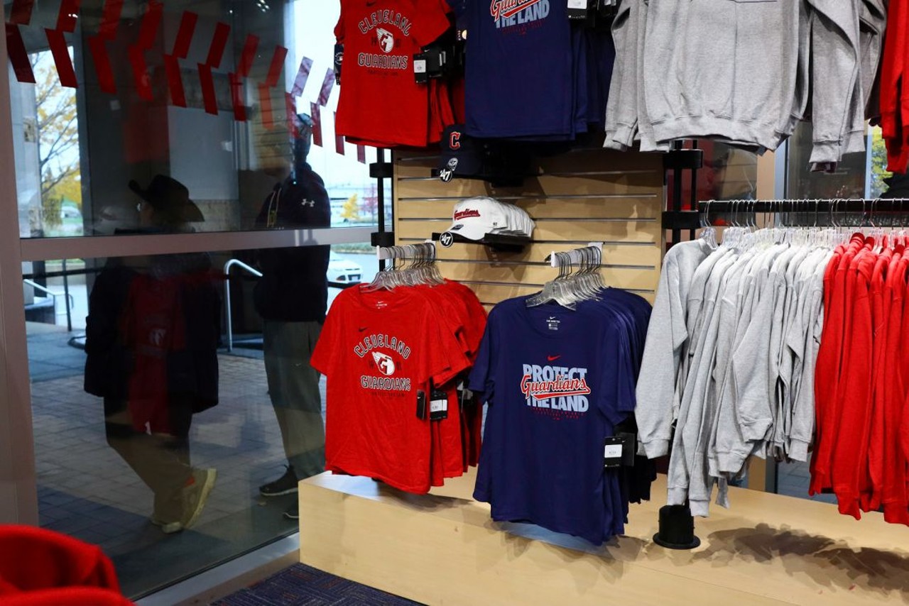 Cleveland, United States. 14th Dec, 2020. A woman shops for Cleveland  Indians merchandise at the team shop at Progressive Field in Cleveland,  Ohio on Monday, December 14, 2020. The team announced today