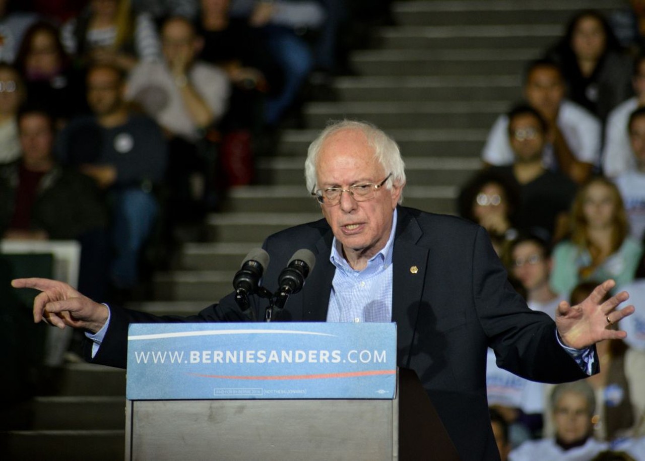 PHOTOS: Bernie Sanders Visits the Wolstein Center in Cleveland