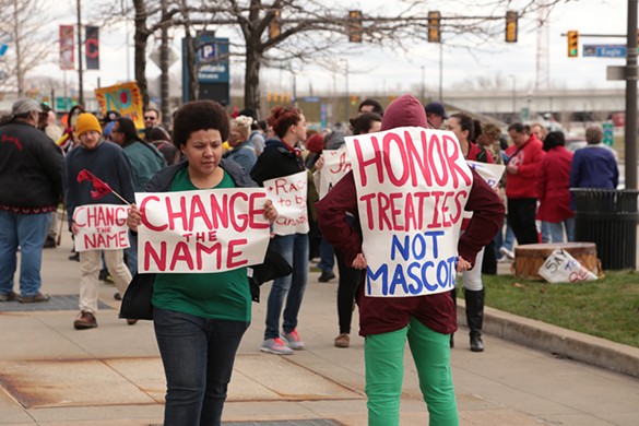 PHOTOS: Chief Wahoo Protests on Opening Day