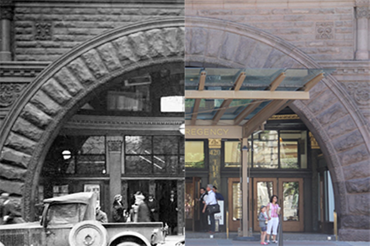Much of the Arcade was redesigned in 1939. However, the entrance to the massive building is still original.