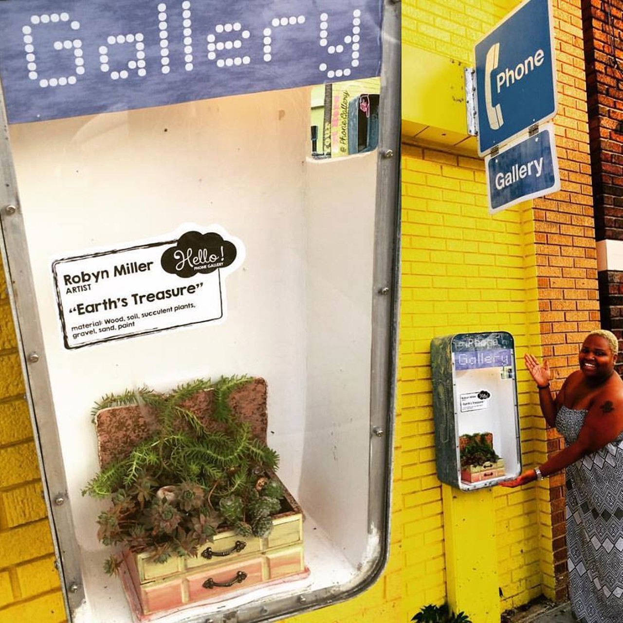 PHOTOS: Cleveland's Smallest Art Gallery is Located Inside an Old Phone Booth