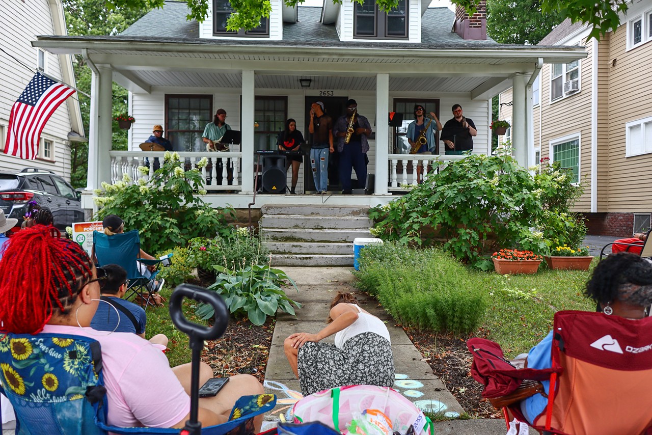 Photos Despite Rain Concerns, Larchmere Porchfest Rocked On Without