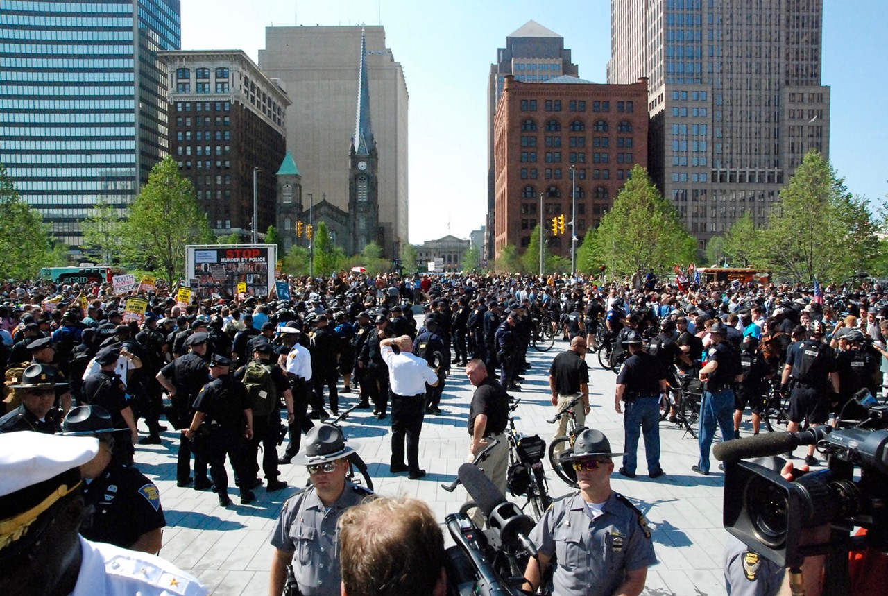 Photos: Radio Host Alex Jones Involved in Massive Skirmish on Public Square