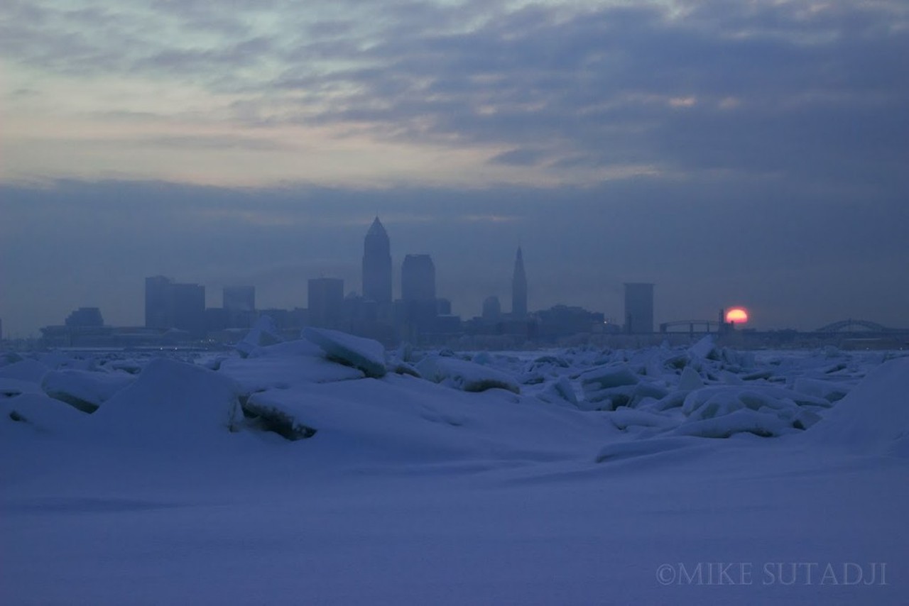 PHOTOS: Two Clevelanders Go Camping on Lake Erie in the Middle of Winter