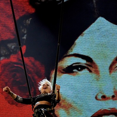 Pink performing at Quicken Loans Arena