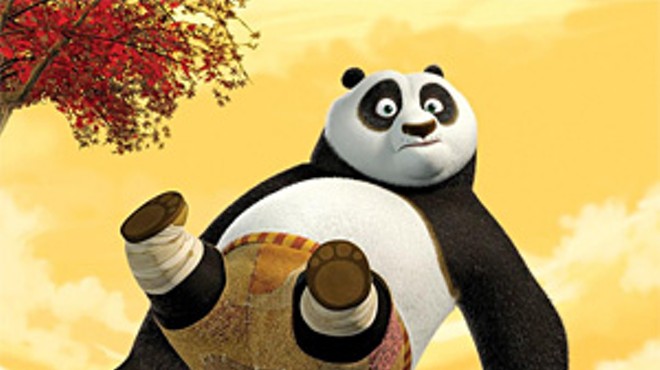 Po the panda is voiced by &mdash; and shaped like &mdash; Jack Black.