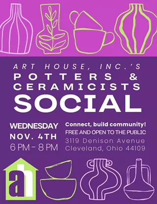 Potters & Ceramicists Social Event Poster