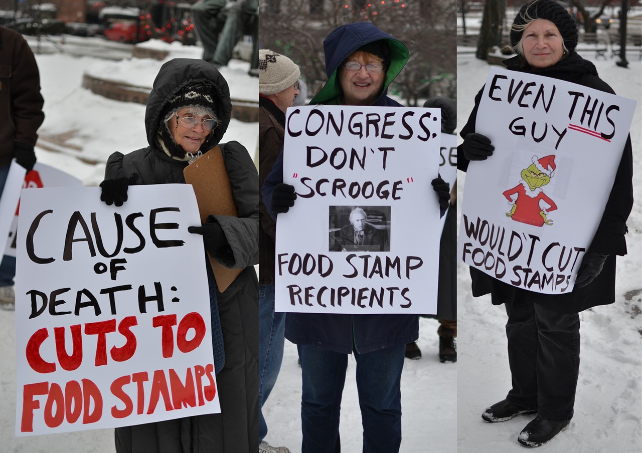 Protesting Against Food Stamp Cuts