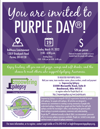 Purple Day&reg; Bowling Party- Parma