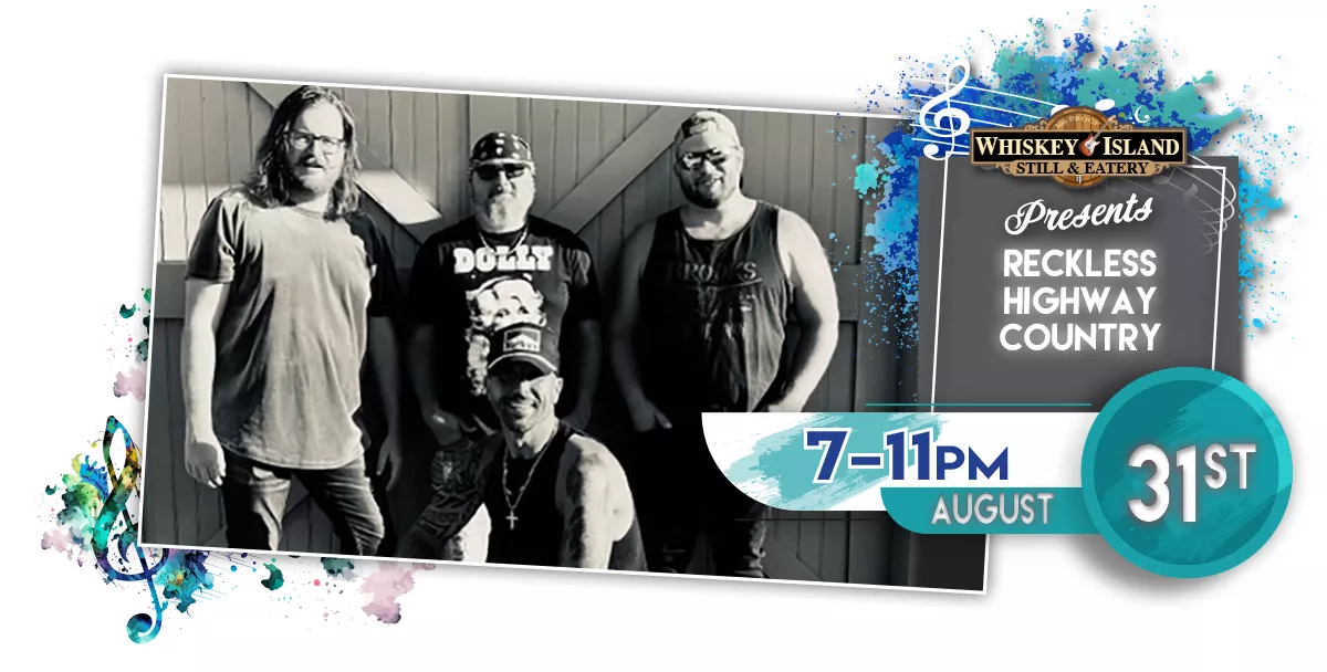 Reckless Highway Country LIVE @ Whiskey Island August 31st!