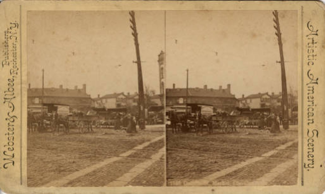 Ontario Street Market, circa 1886-1910.