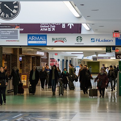 Hopkins Airport with travelers displaying all the joy of being there