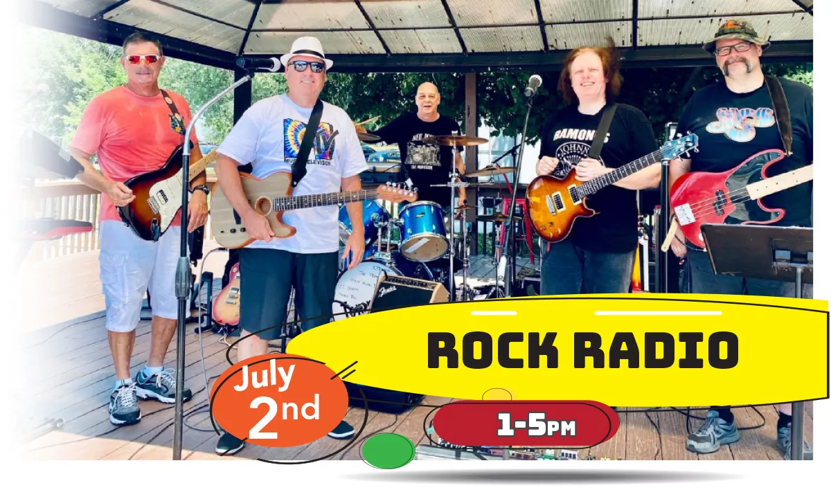 Rock Radio playing LIVE at Whiskey Island Still & Eatery Saturday, July 2nd 1-5pm!