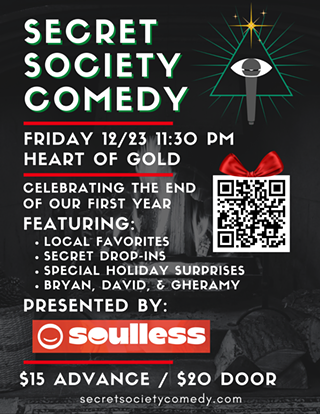Image: Secret Society Comedy Holiday Blowout