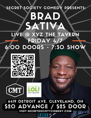 Image: Secret Society Comedy Presents: Brad Sativa