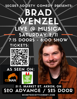 Image: Secret Society Comedy Presents: Brad Wenzel