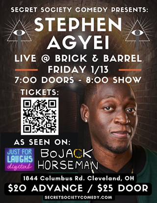 Image: Secret Society Comedy Presents Stephen Agyei