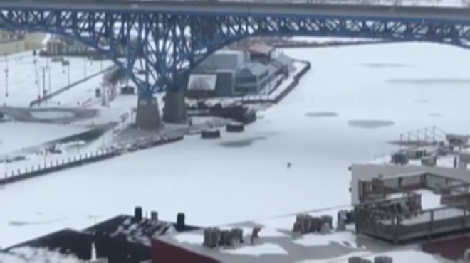 Skating on the Cuyahoga and Poopin on the Lake — How Cleveland's Enjoying the Frozen Tundra