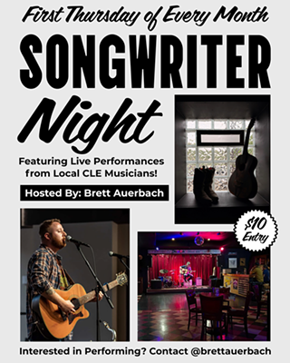 Songwriter Night Hosted by Brett Auerbach