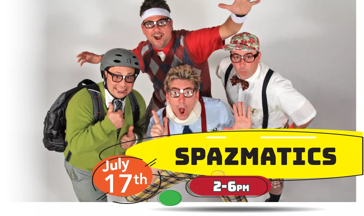 Spazmatics playing LIVE at Whiskey Island Still & Eatery Saturday, July 17th 2-6pm!