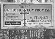 St. Stephen's billboard put the church in a - compromising position.