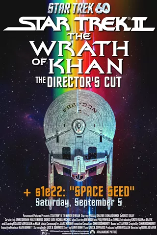 Image: Star Trek Double Feature - Space Seed & Star Trek II: The Wrath of Khan - 60th Anniversary Event