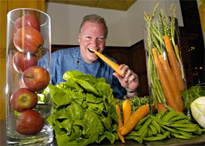 Steve Schimoler sees a day when more restaurants will serve locally grown veggies. - WALTER NOVAK