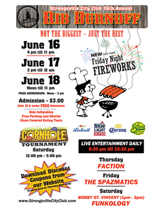 Strongsville City Club's 36th Annual Rib Burnoff