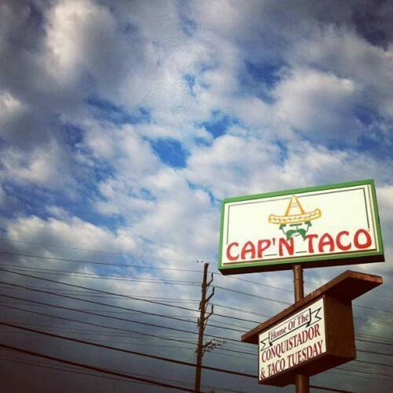 Best Fast Food Style Tacos: Cap'n Tacos
16099 Brookpark Rd, Brook Park, 216-676-9830
Laura&#146;s take: This is a Cleveland-area classic that everyone should try. Dine in, drive through, or take out. Taco Tuesday specials as well, with hard-shell beef tacos just 79 cents. 
Photo via Facebook